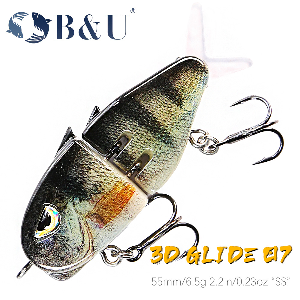 Fishing Lure Spinnerbait - B&U Langsam sinkender Angelköder 55 mm